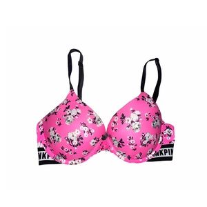 Pink Floral Victoria Secret PINK 32D Bra